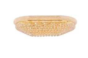 24 Light Flush Mount from the Primo Collection in Gold Finish by Elegant Lighting