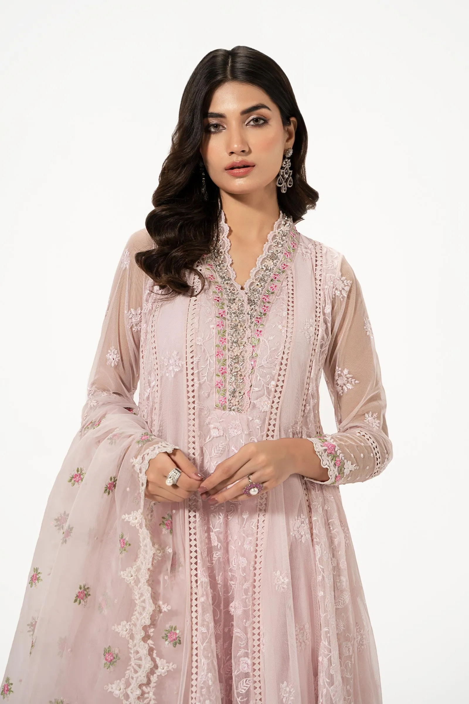 3 Piece Embroidered Suit | SF-EA23-23R1