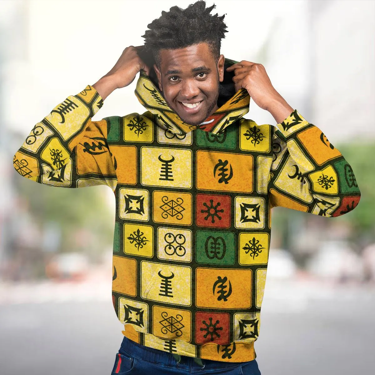 Adinkra Symbols Premium Hoodie