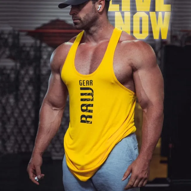 Aidase new mens cotton tank tops shirt gym fitness vest sleeveless male casual bodybuilding sports man Workout clothes clothing