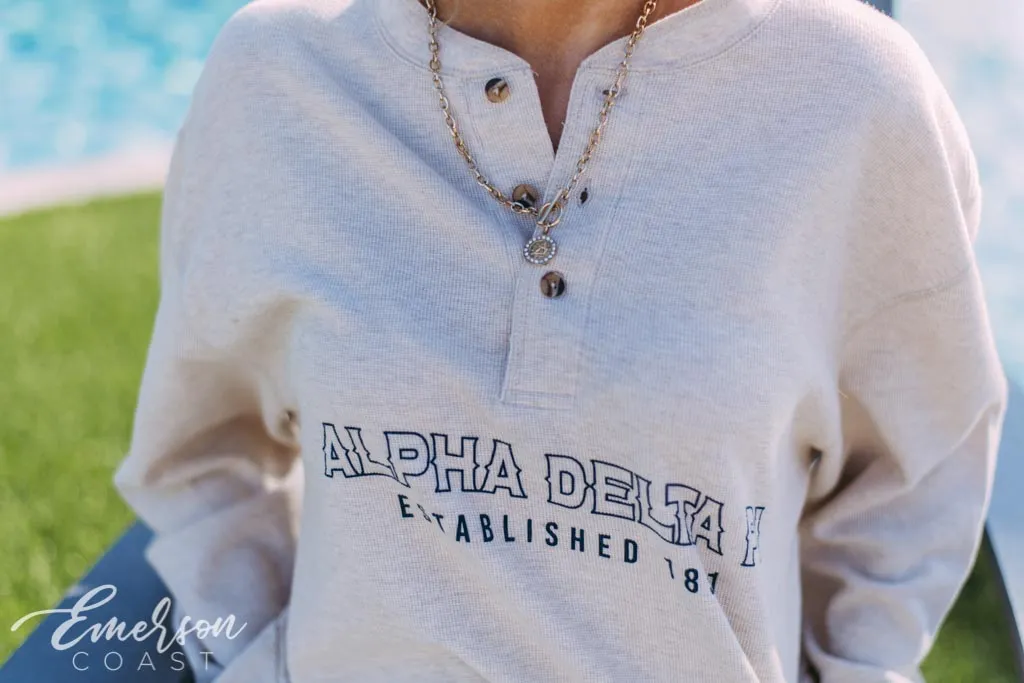 Alpha Delta Pi Western PR Henley