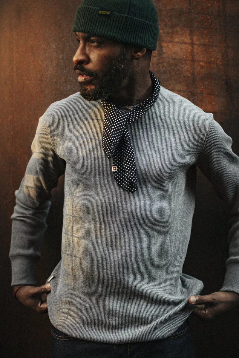 &SONS Base Waffle Crew Neck Grey Marl