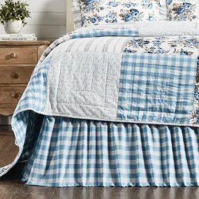 Annie Buffalo Blue Check Twin Bed Skirt 39x76x16