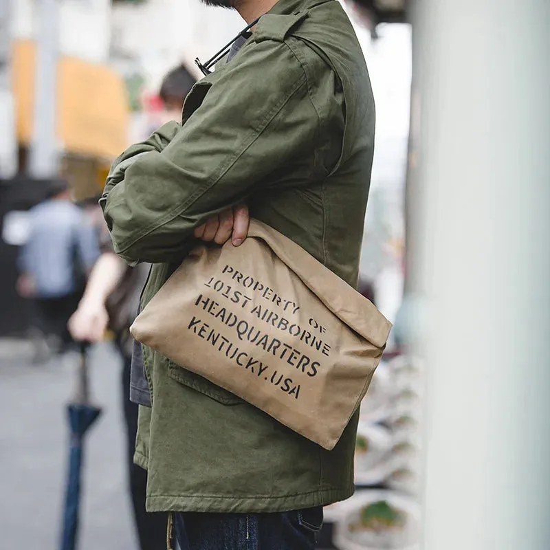 Army Green Oversize Denim Jacket Military Vintage Casual Windbreaker