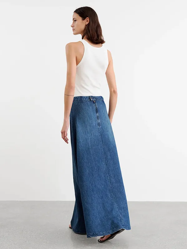 Astrid Denim Skirt in Classic Wash