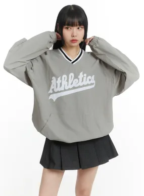 Athletics V-Neck Oversized Sweatshirt IM406