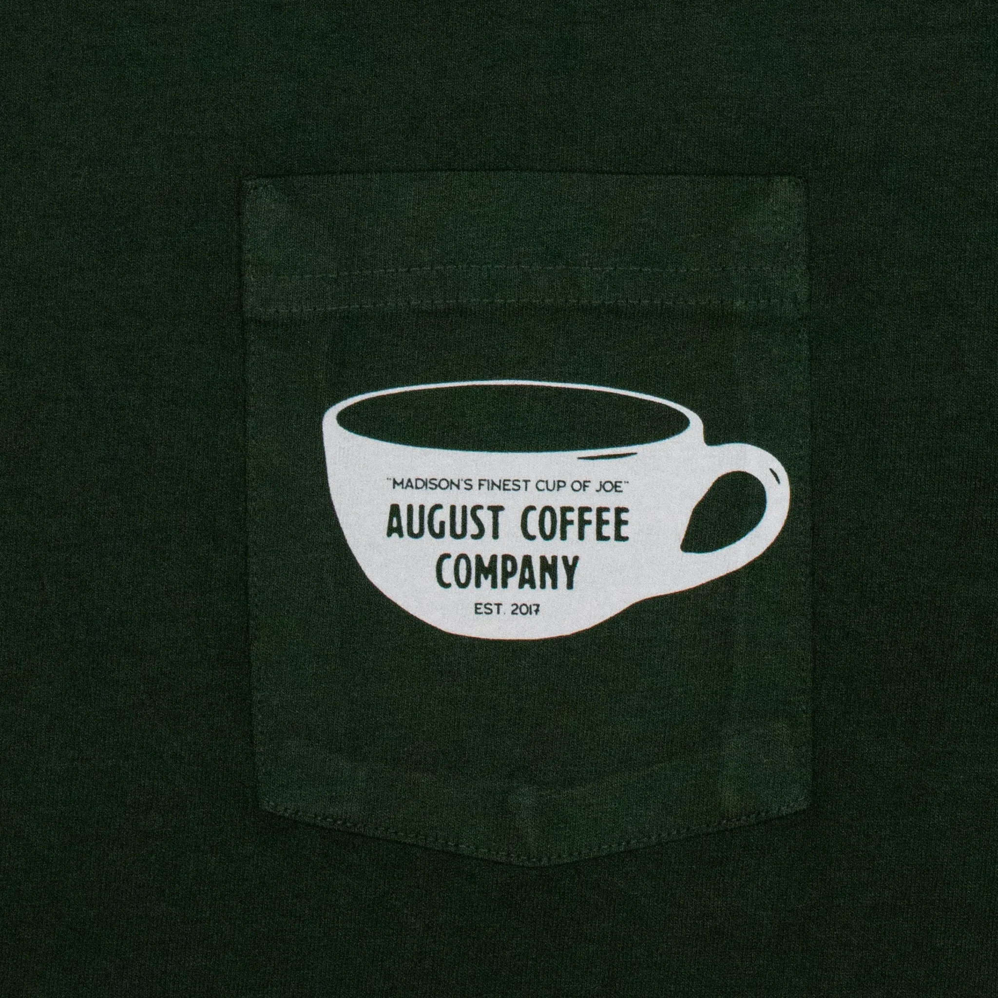 August Coffee Co. Pocket T-Shirt (Ivy)