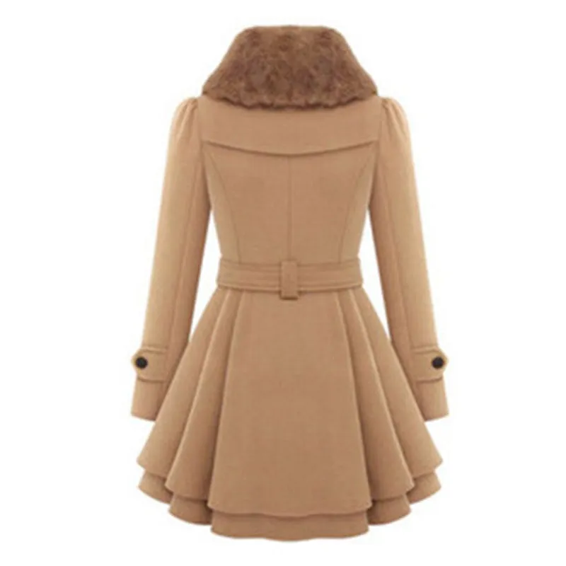 Autumn Woolen Trench  Coat