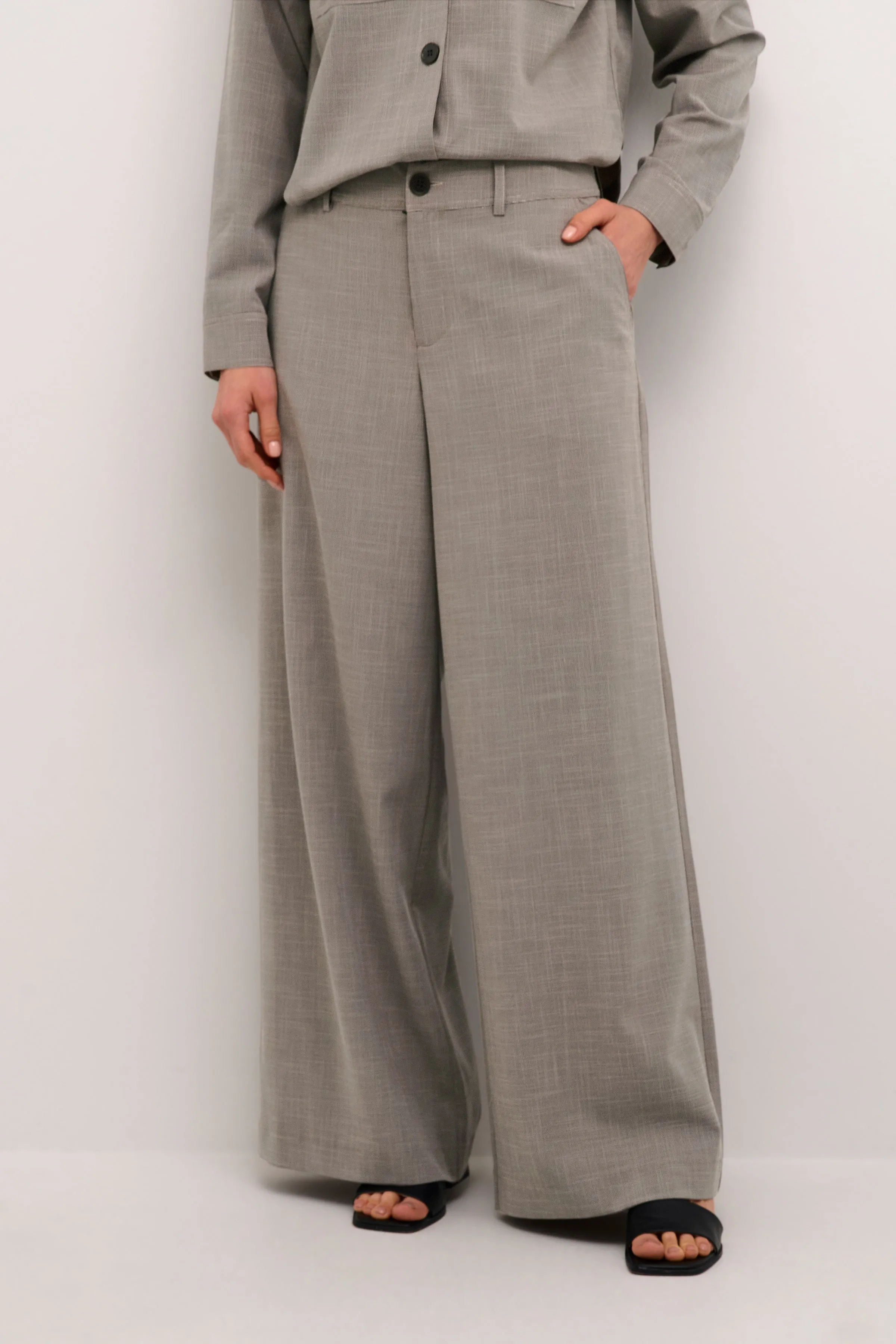 Bartholine Wide Trouser in Dune Check