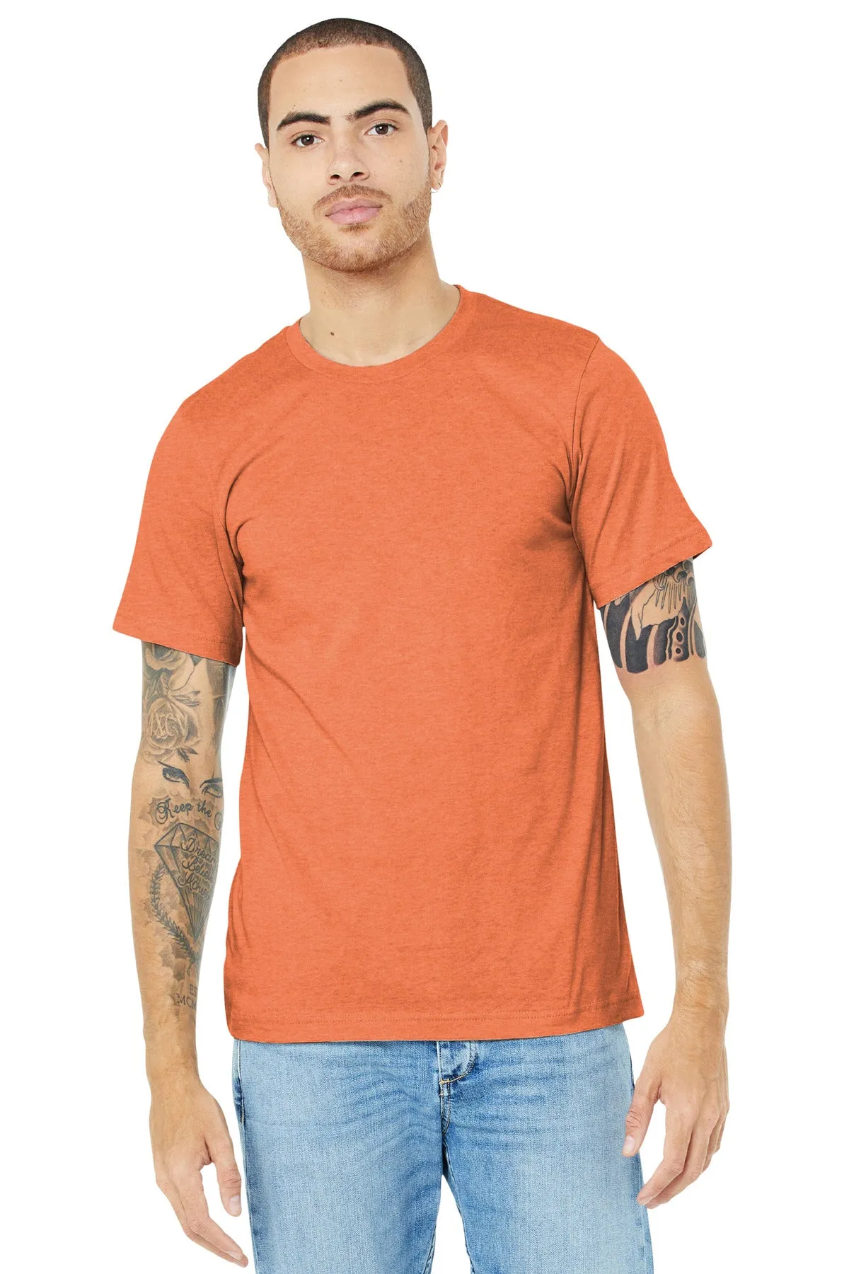 BELLA CANVAS ® Unisex Heather CVC Short Sleeve Tee. BC3001CVC