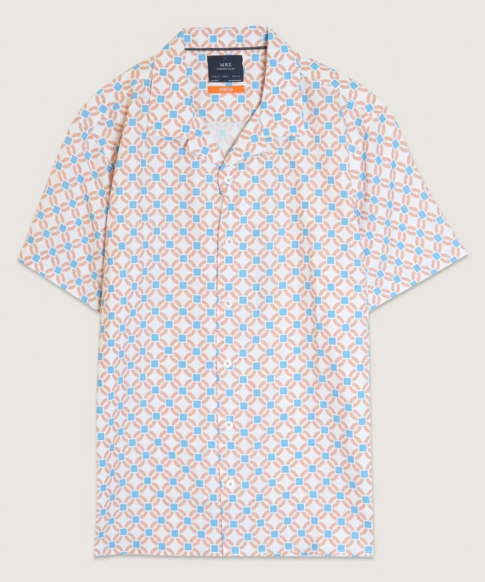 Big Geo Camp Men's Button-Up Shirt