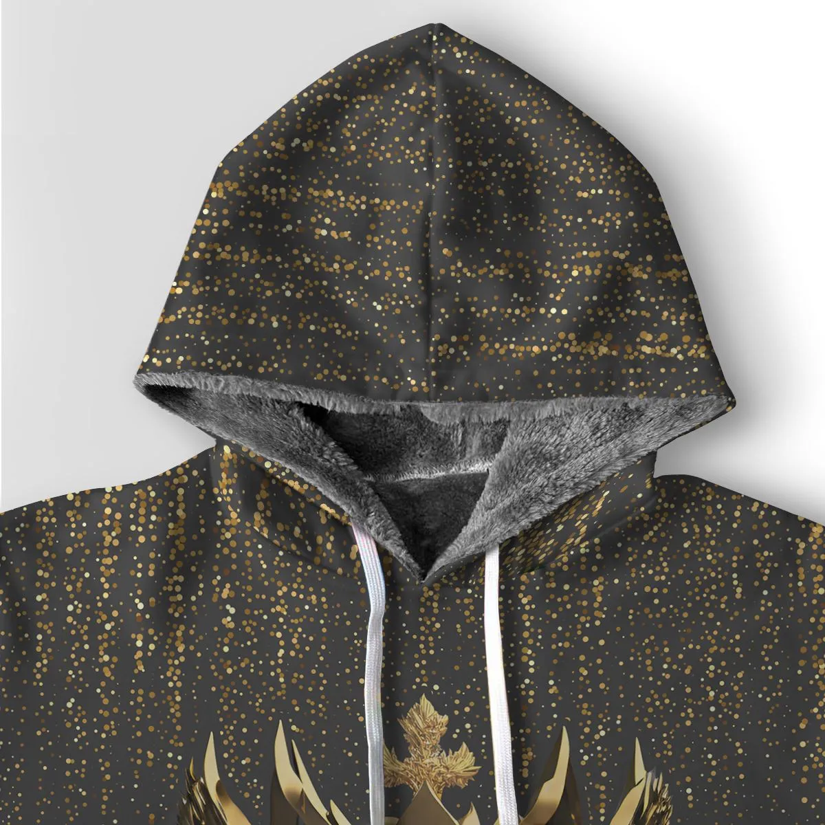 Black and Gold Lion Premium Hoodie