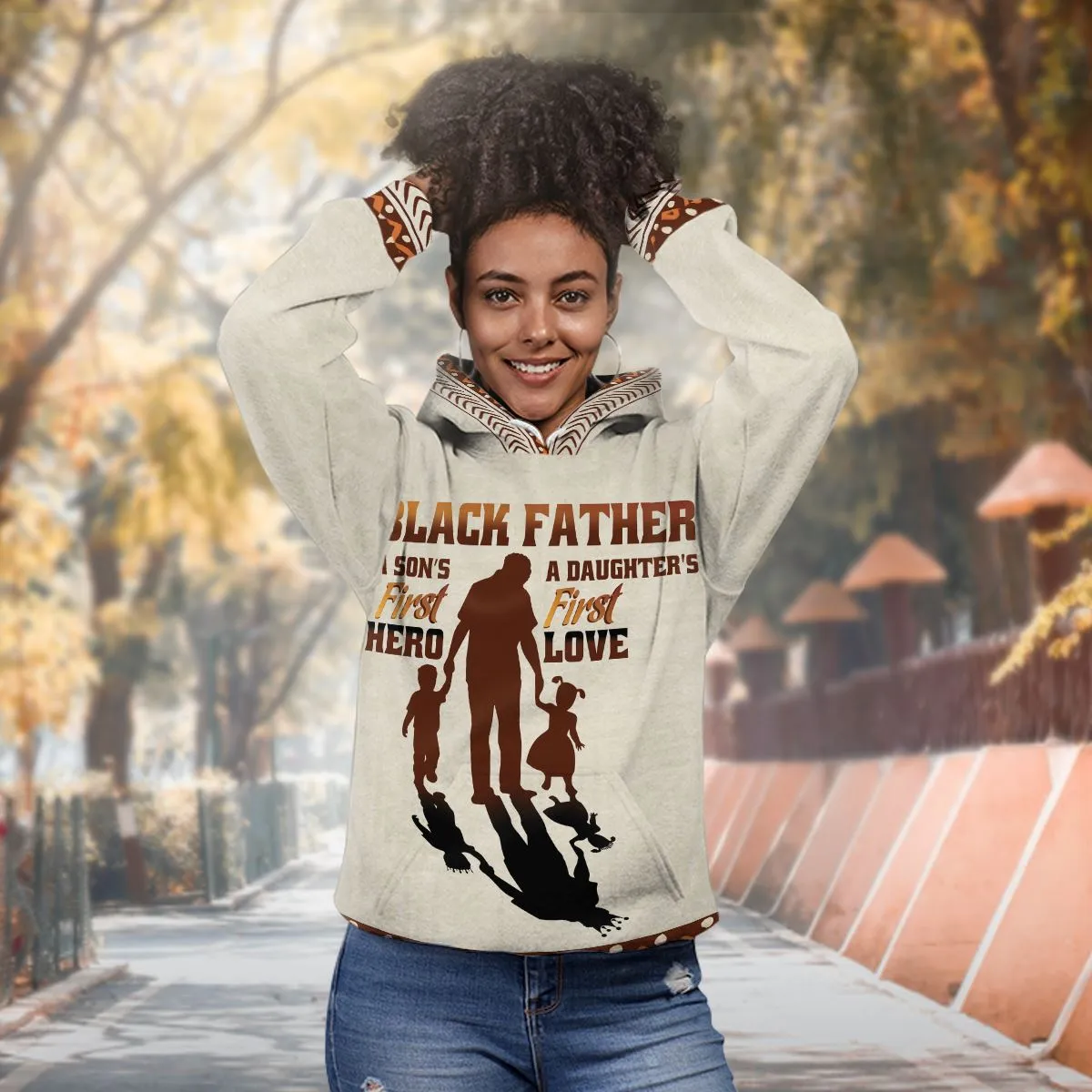 Black Father Premium Hoodie