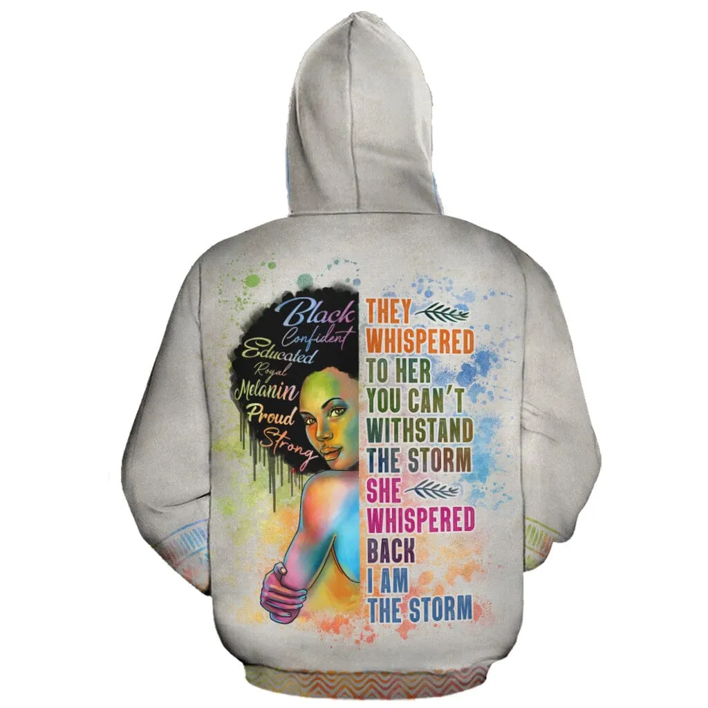 Black Girl I Am The Storm Premium Hoodie