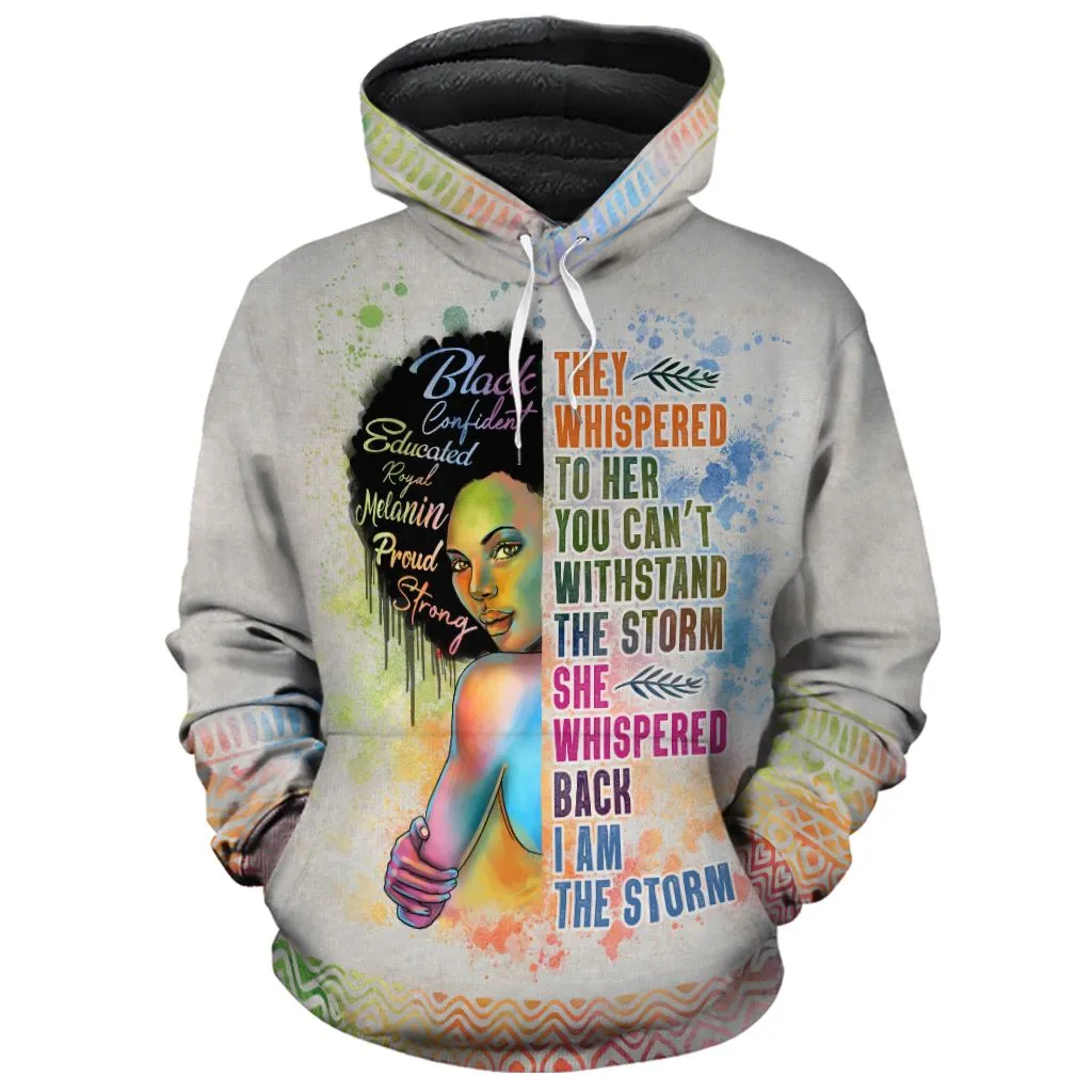 Black Girl I Am The Storm Premium Hoodie