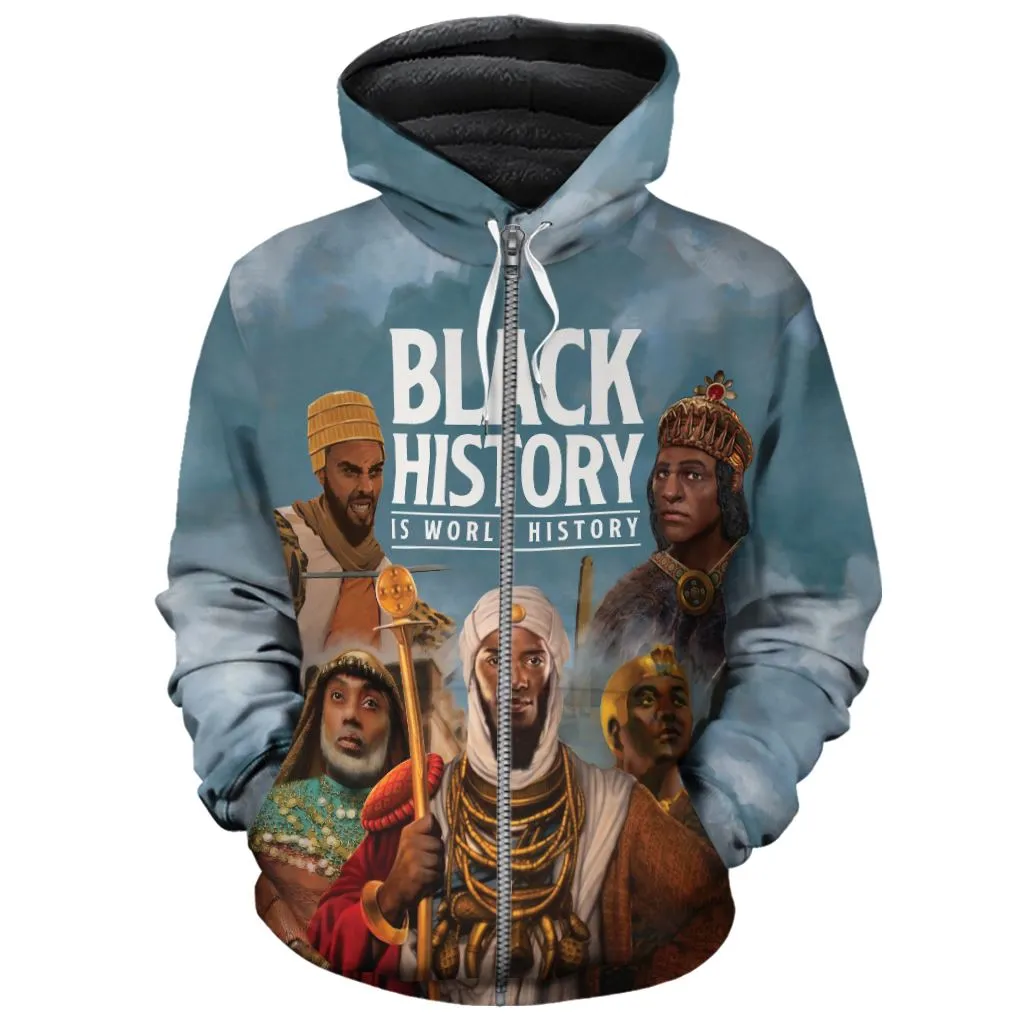 Black History Is World History Premium Hoodie