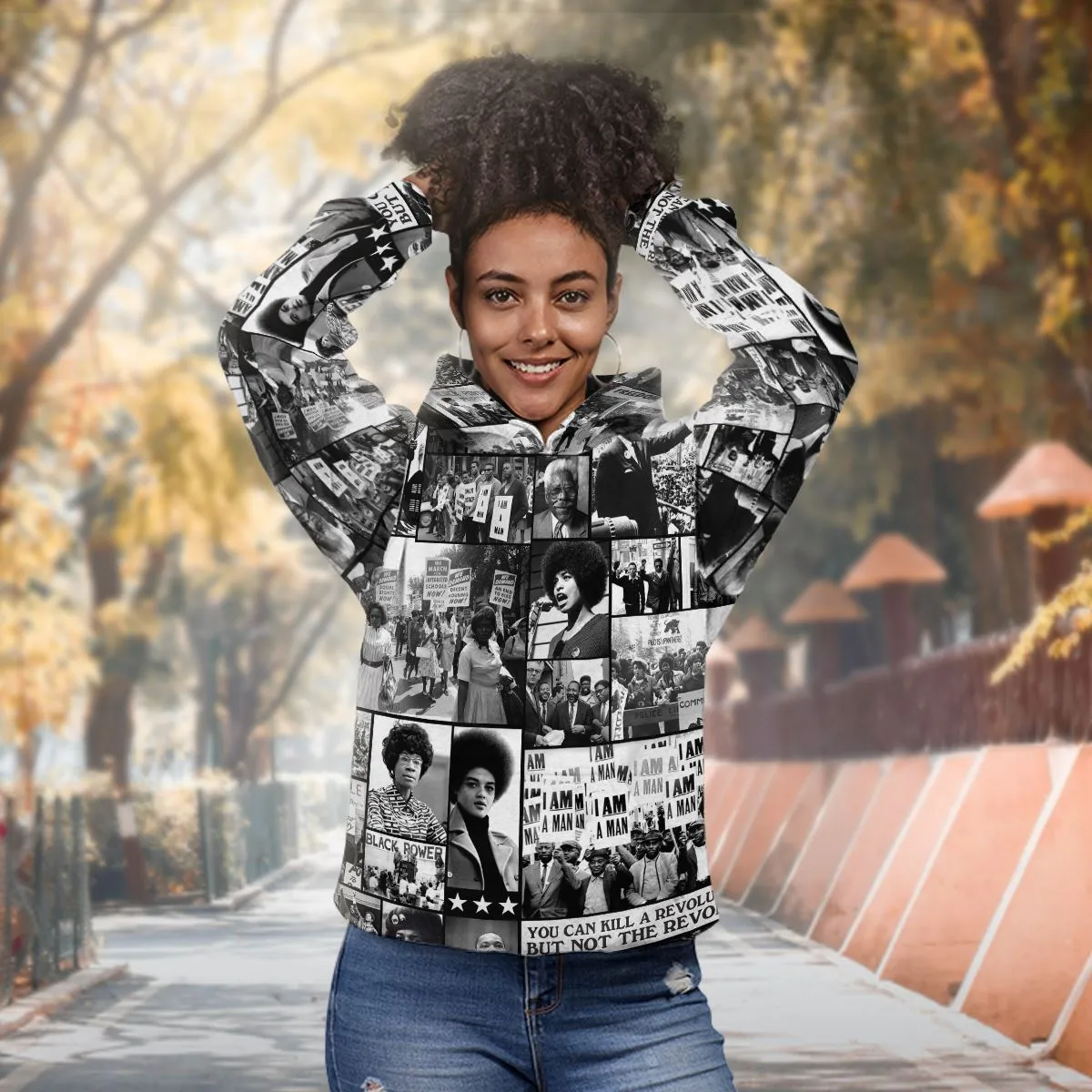 Black Power Images Premium Hoodie