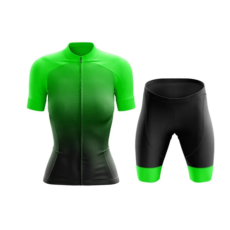 Black to Green Club Cycling Kit