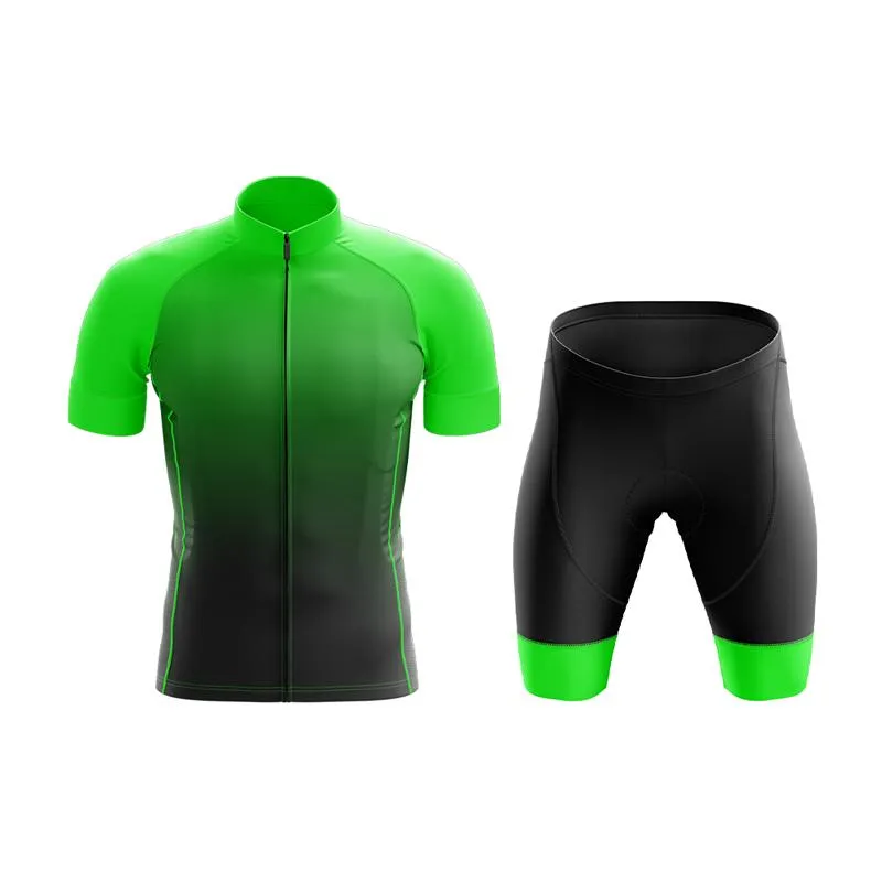 Black to Green Club Cycling Kit