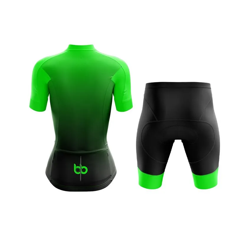 Black to Green Club Cycling Kit