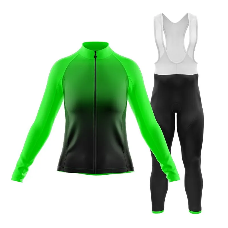 Black to Green Club Cycling Kit