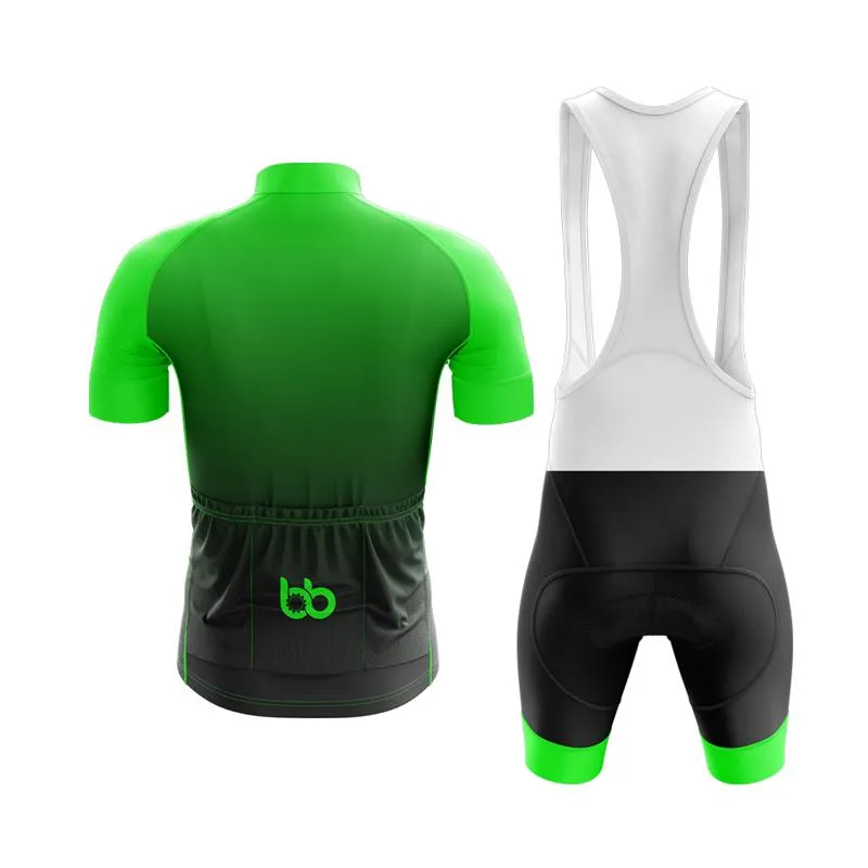 Black to Green Club Cycling Kit