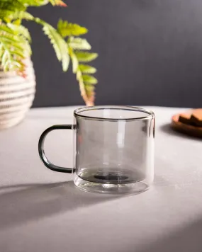 Borosilicate Double Wall Mug - Black