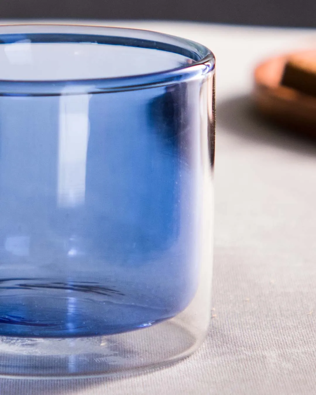 Borosilicate Double Wall Mug - Blue