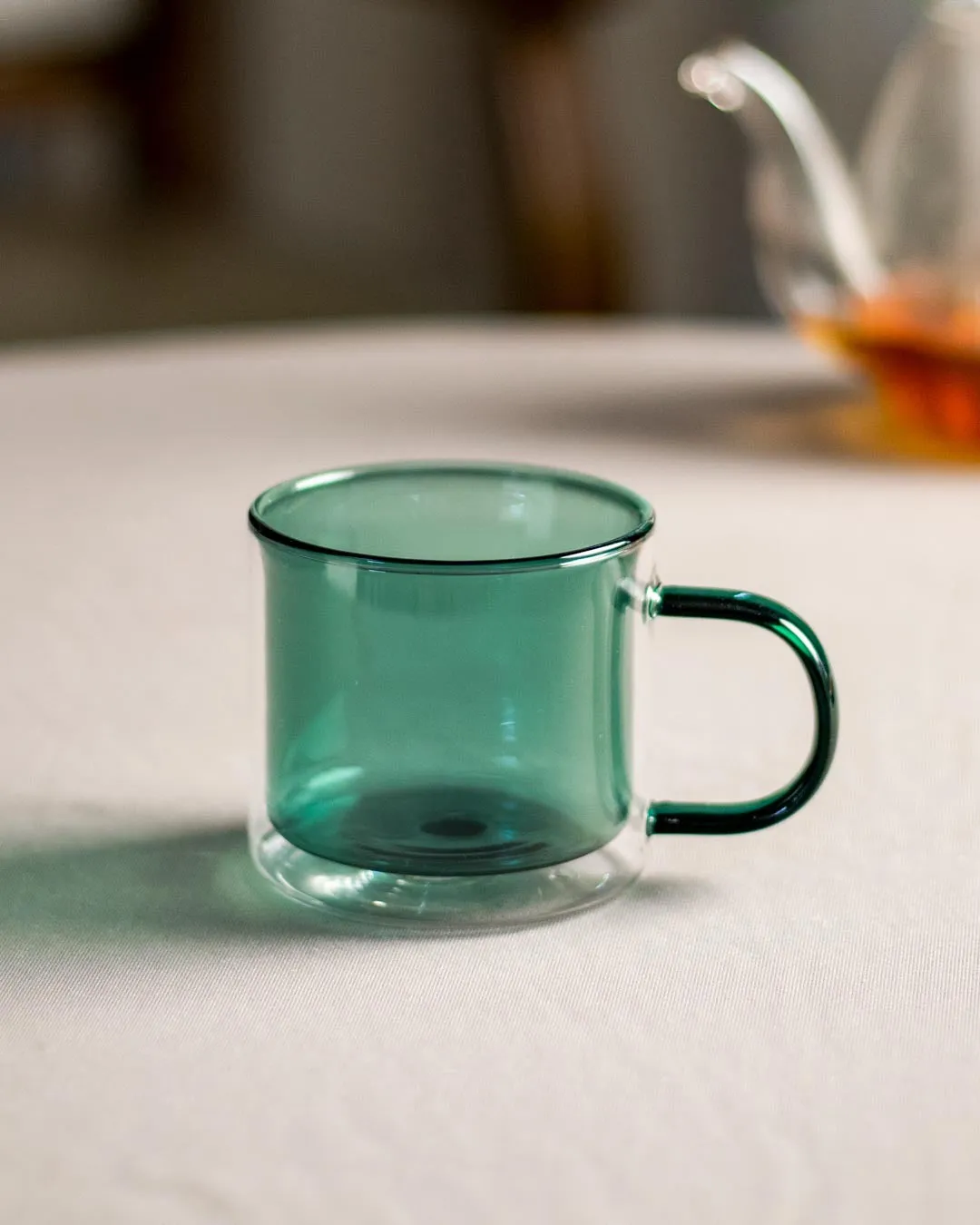 Borosilicate Double Wall Mug - Green