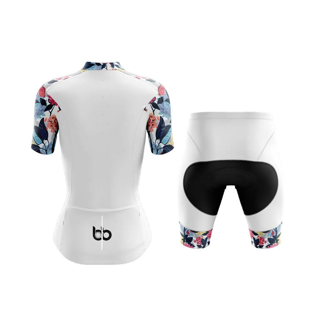 Botanical Garden Floral Sleeves Club Cycling Kit