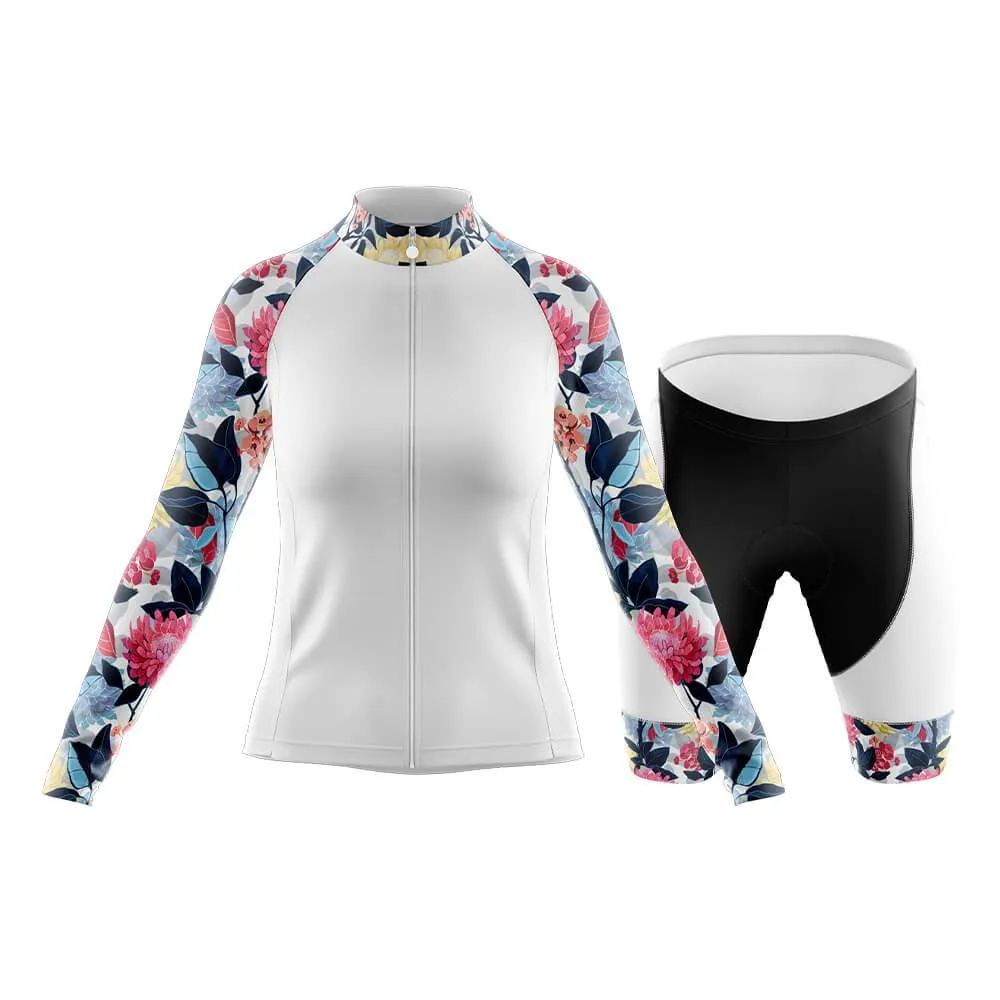 Botanical Garden Floral Sleeves Club Cycling Kit