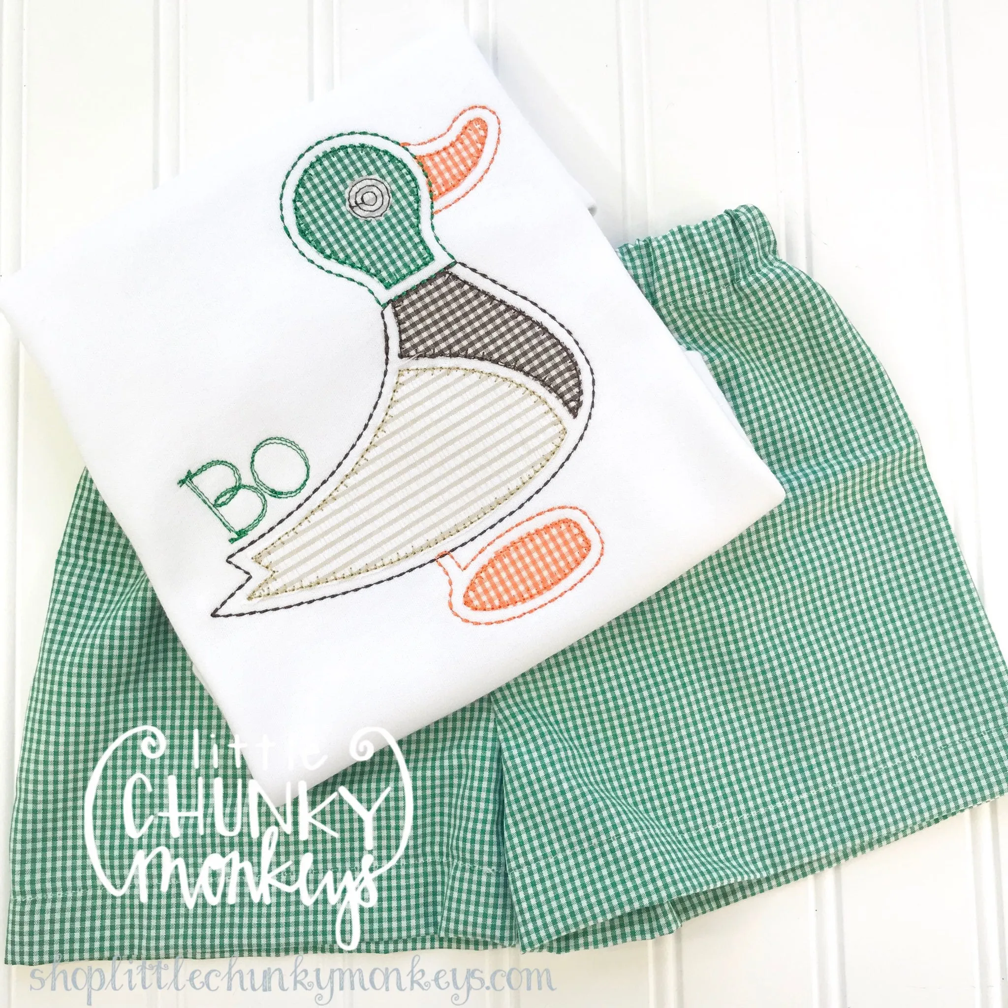 Boy Shirt - Mallard Duck Applique