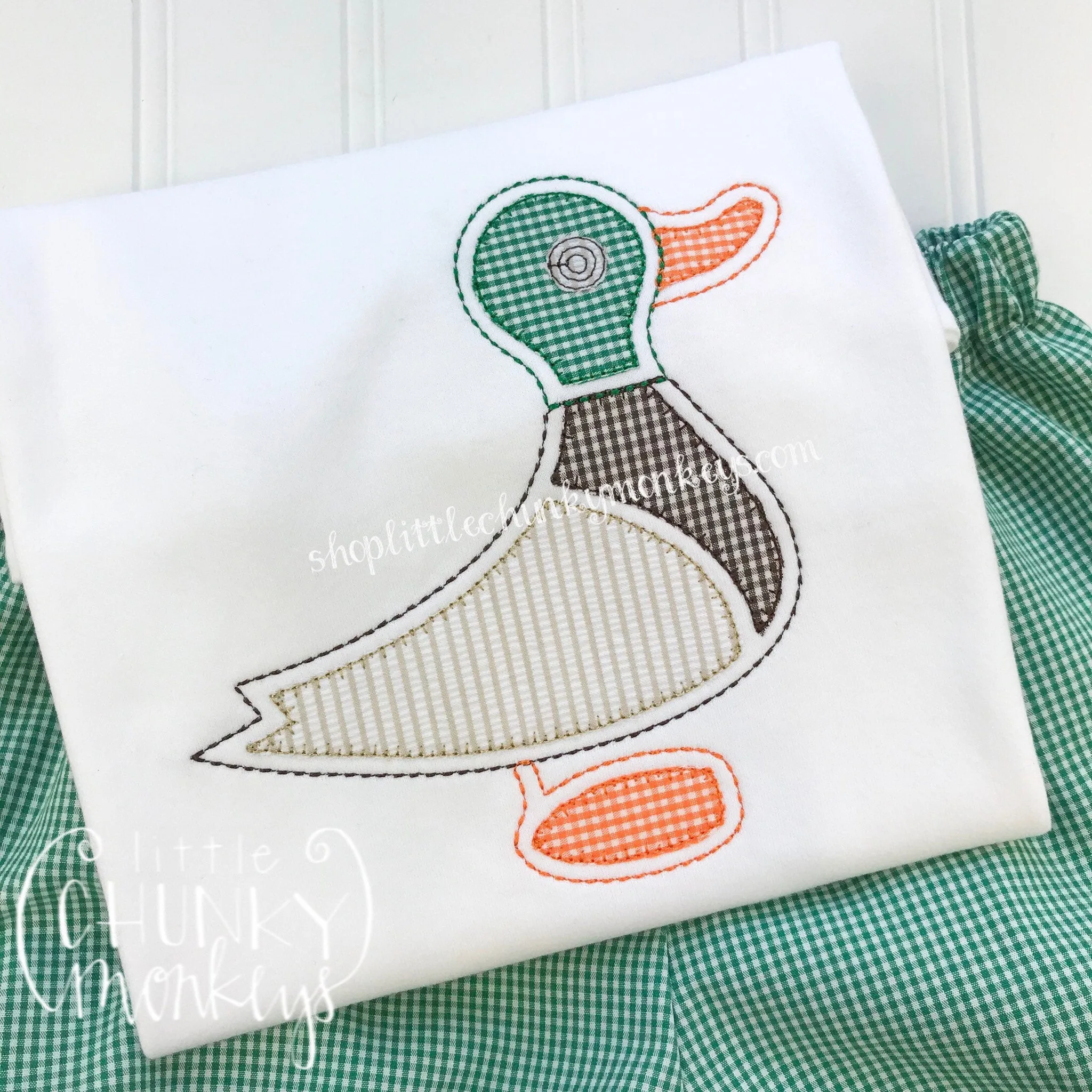 Boy Shirt - Mallard Duck Applique