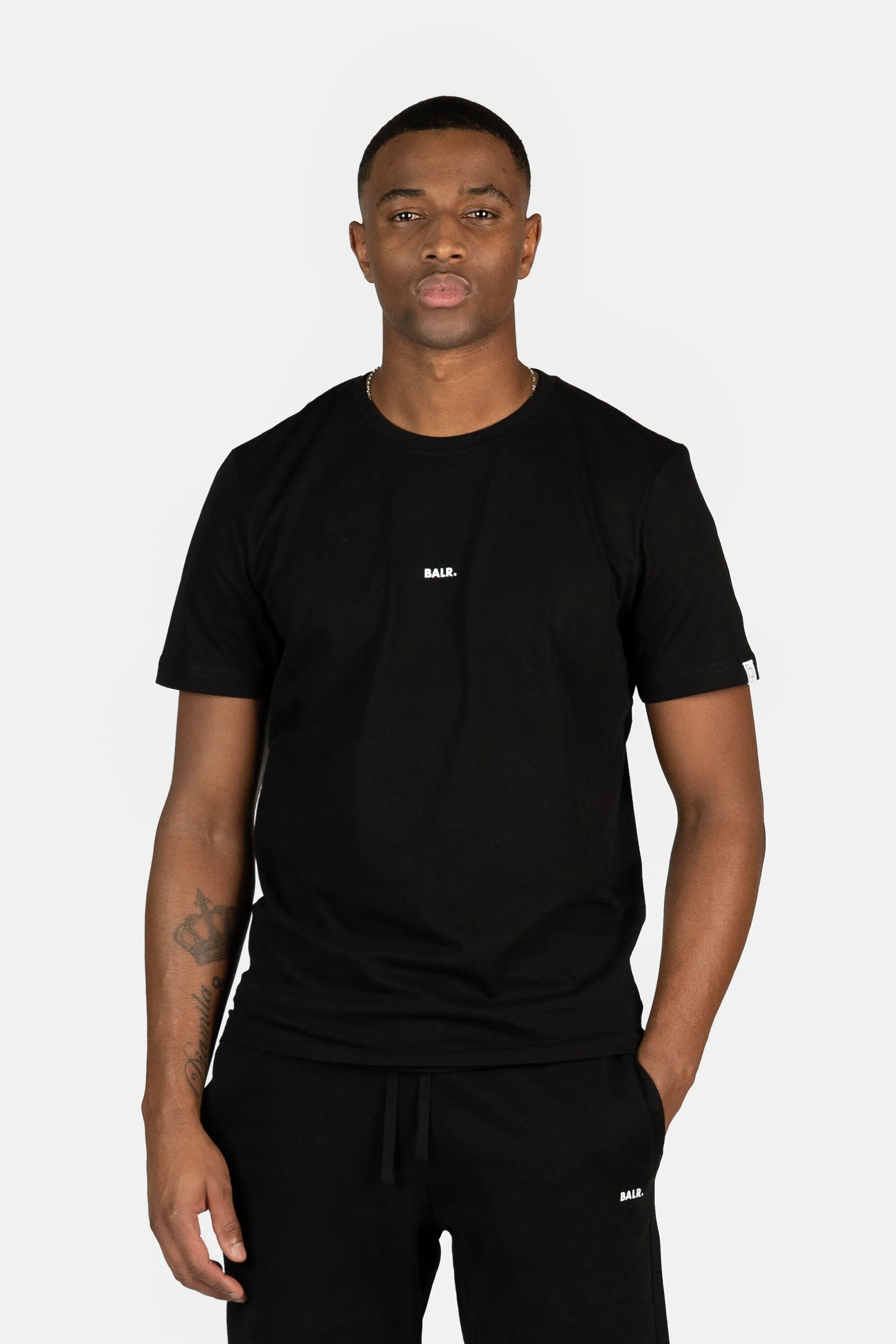 Brand Regular Fit T-Shirt Jet Black