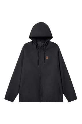 BRIXTON CLAXTON WINDBREAKER PARKA JACKET BLACK