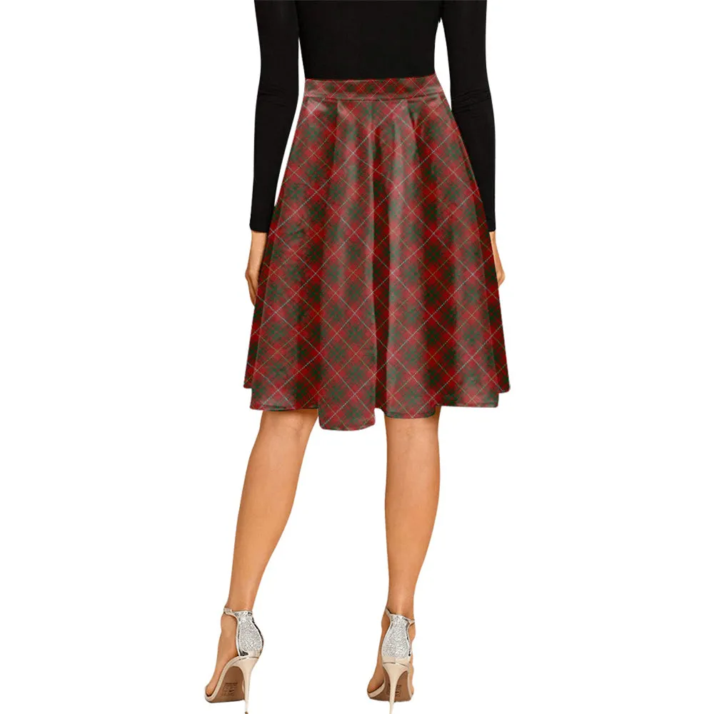 Bruce Tartan Melete Pleated Midi Skirt