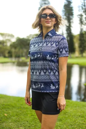 CA Ladies Funky Golf Shirt | Snow Way