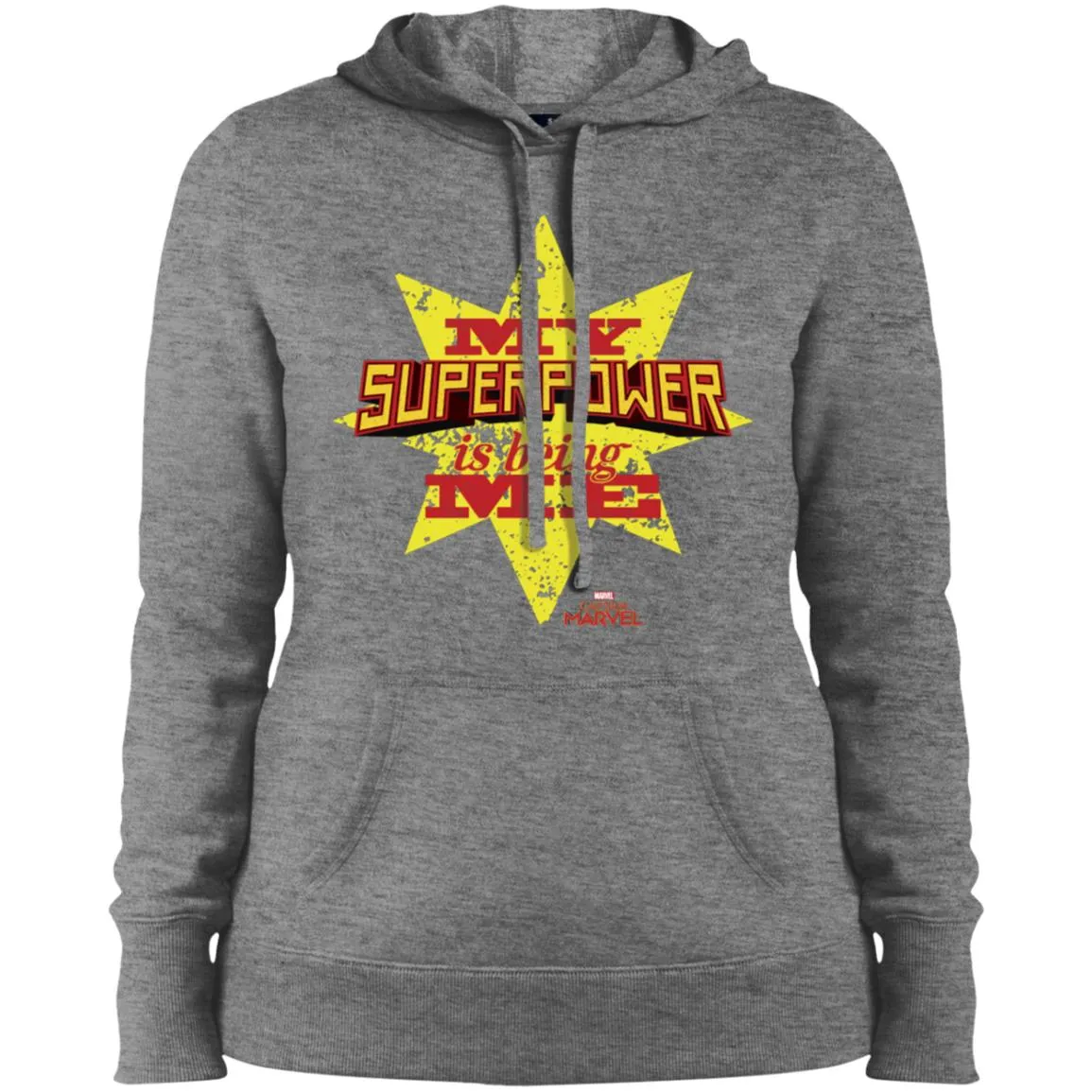 Captain Marvel My Superpower Is Being Me Women Hooded Sweatshirt