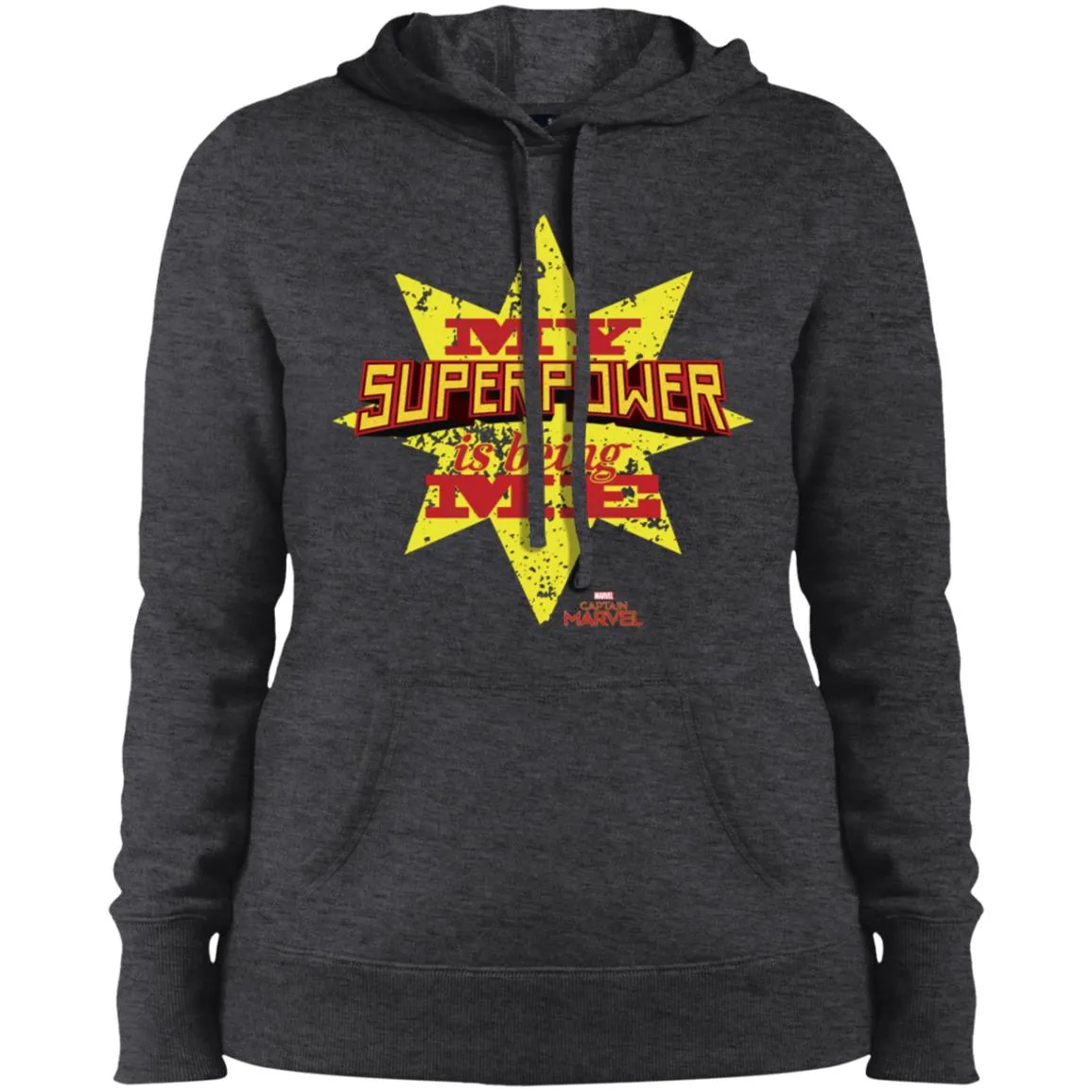 Captain Marvel My Superpower Is Being Me Women Hooded Sweatshirt