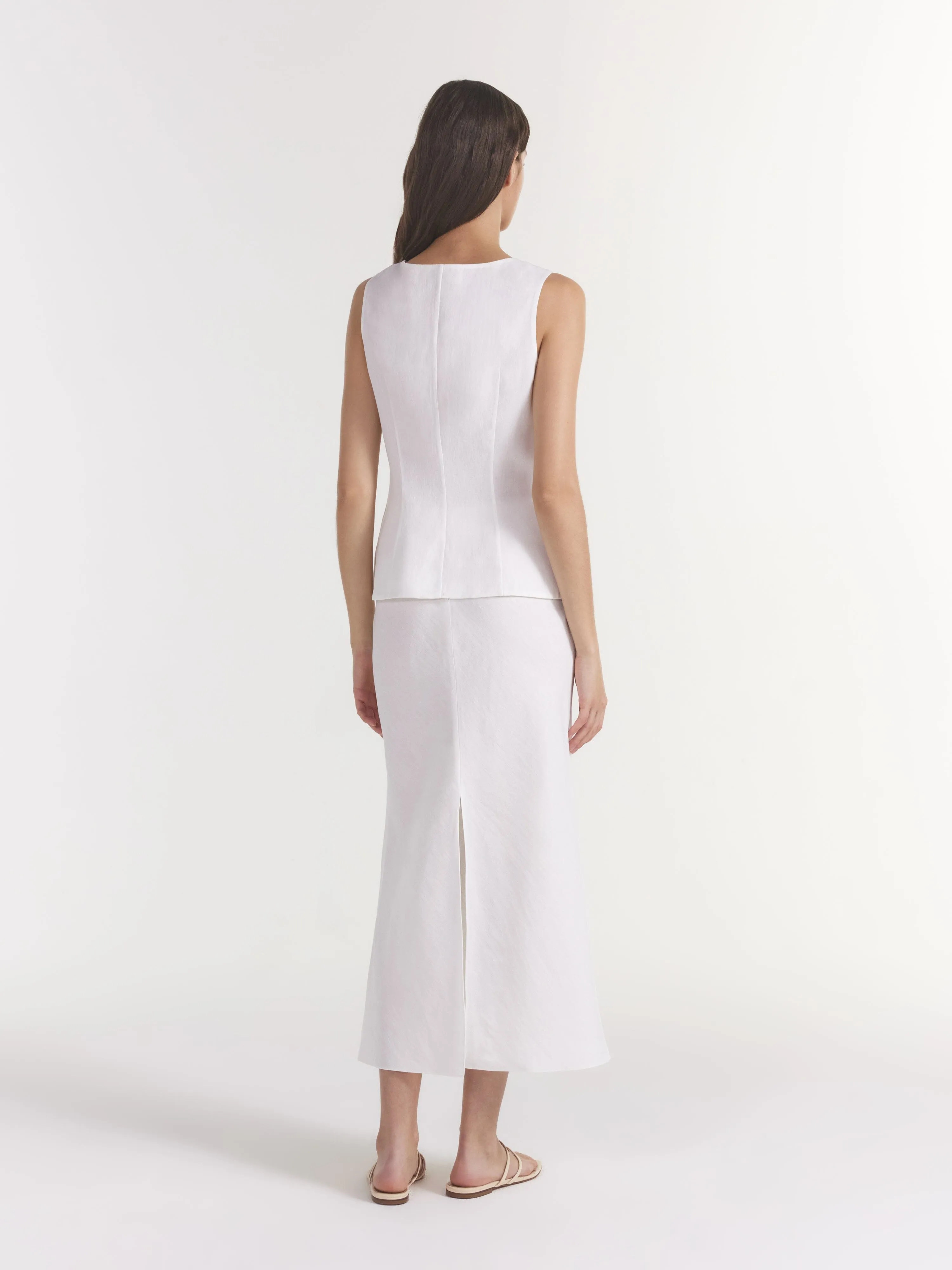 Carine B Skirt in Ivory