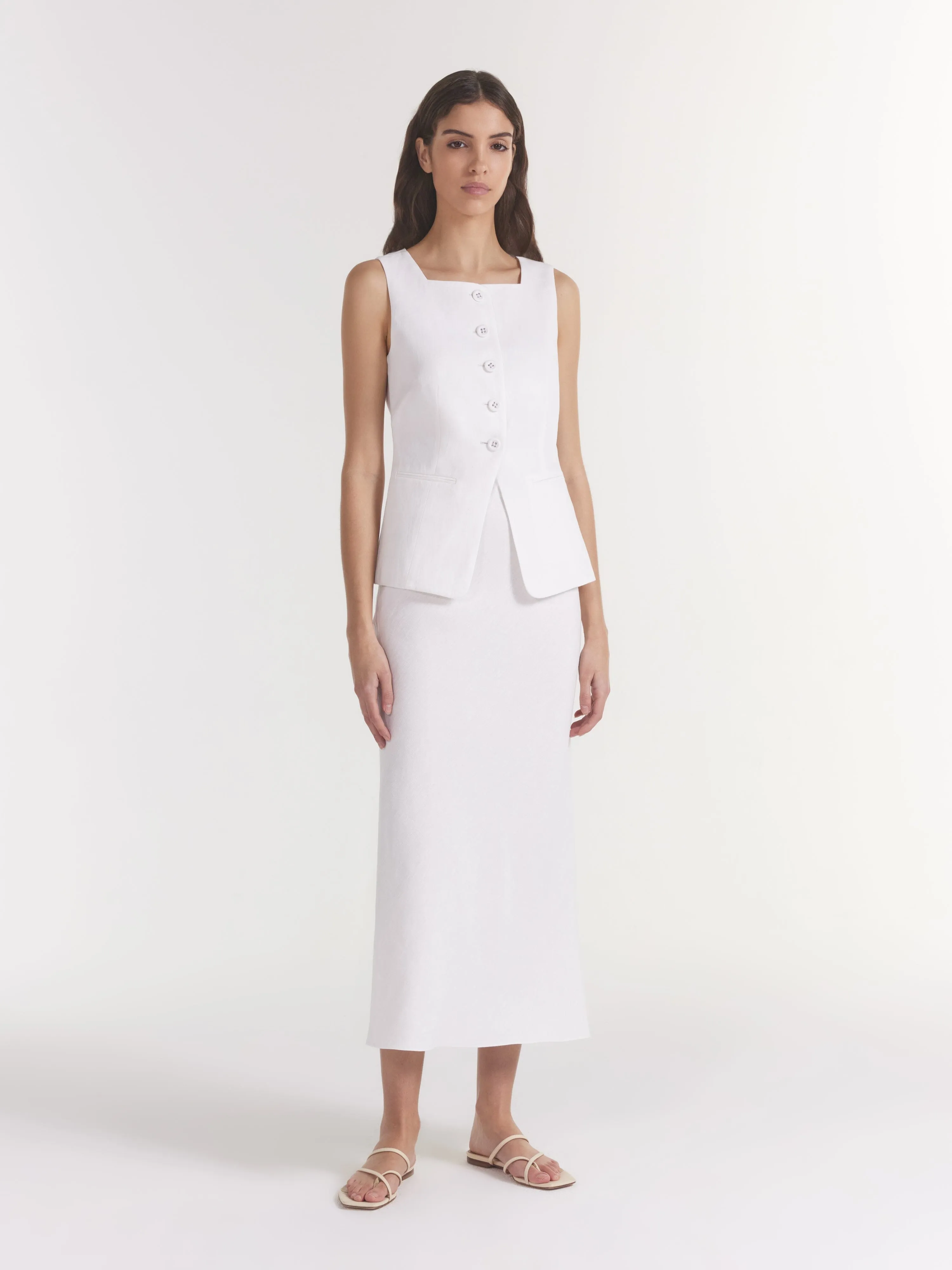 Carine B Skirt in Ivory