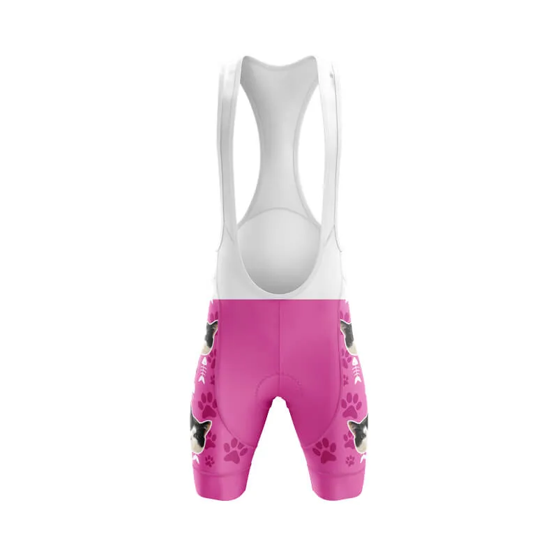 Cat Custom Face Bib & Shorts (Pink)