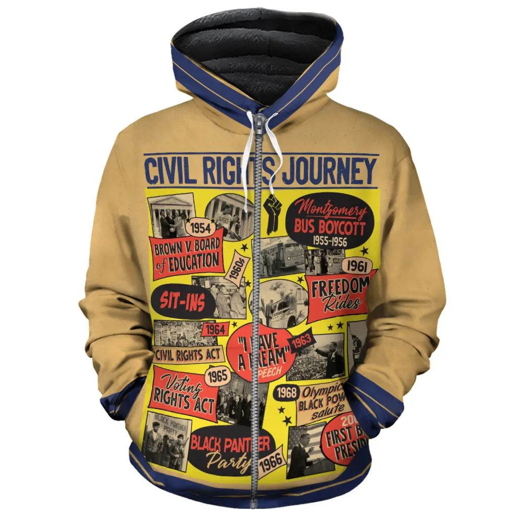 Civil Rights Events in 50s Style Premium Hoodie