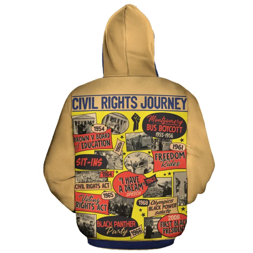 Civil Rights Events in 50s Style Premium Hoodie