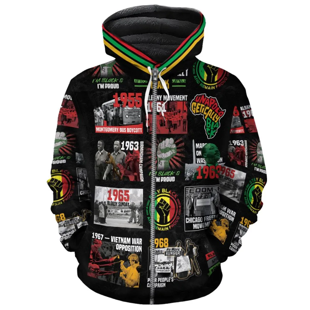 Civil Rights Movement Poster Art Premium Hoodie