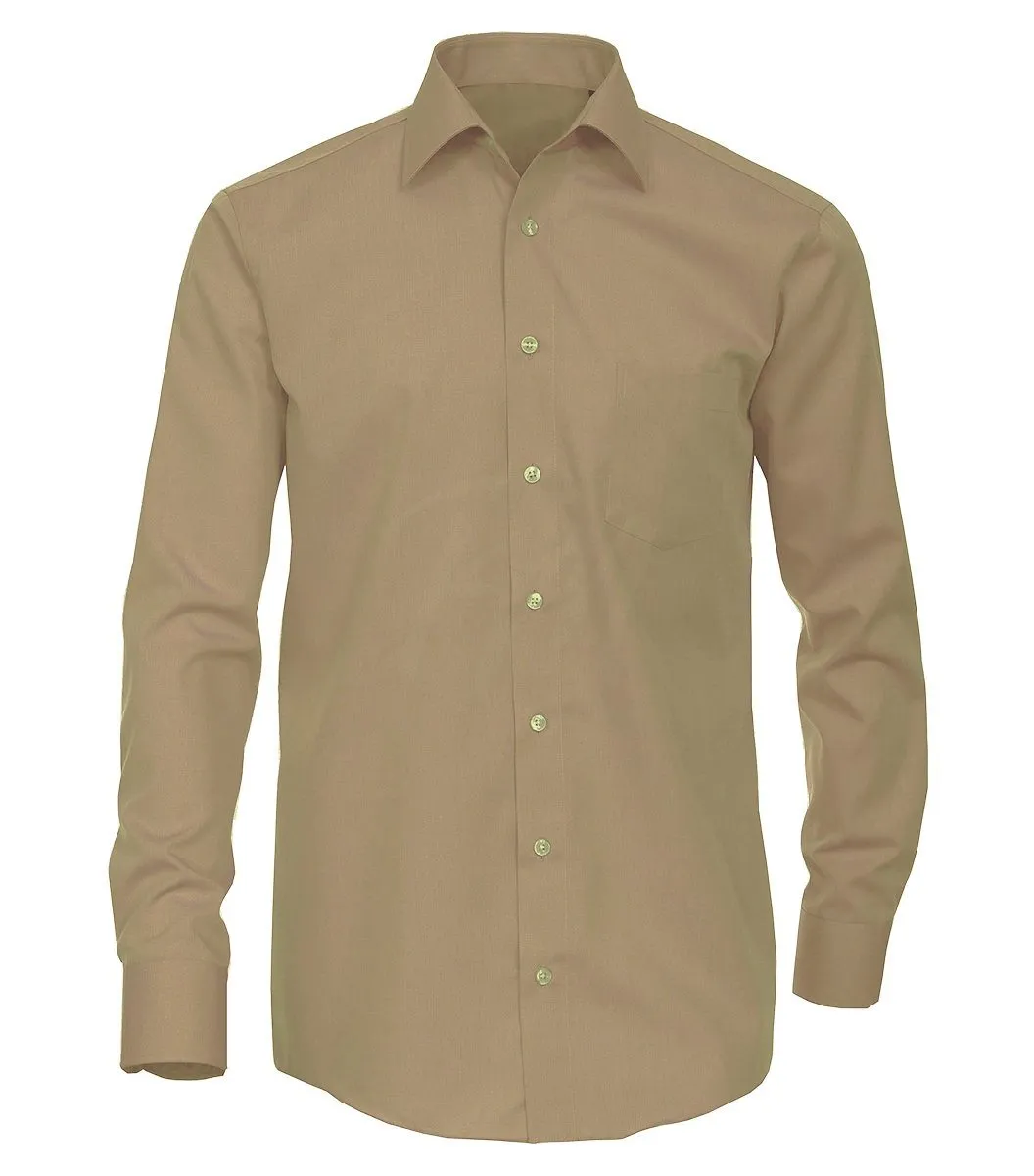 Classic Khaki Boys Dress Shirt