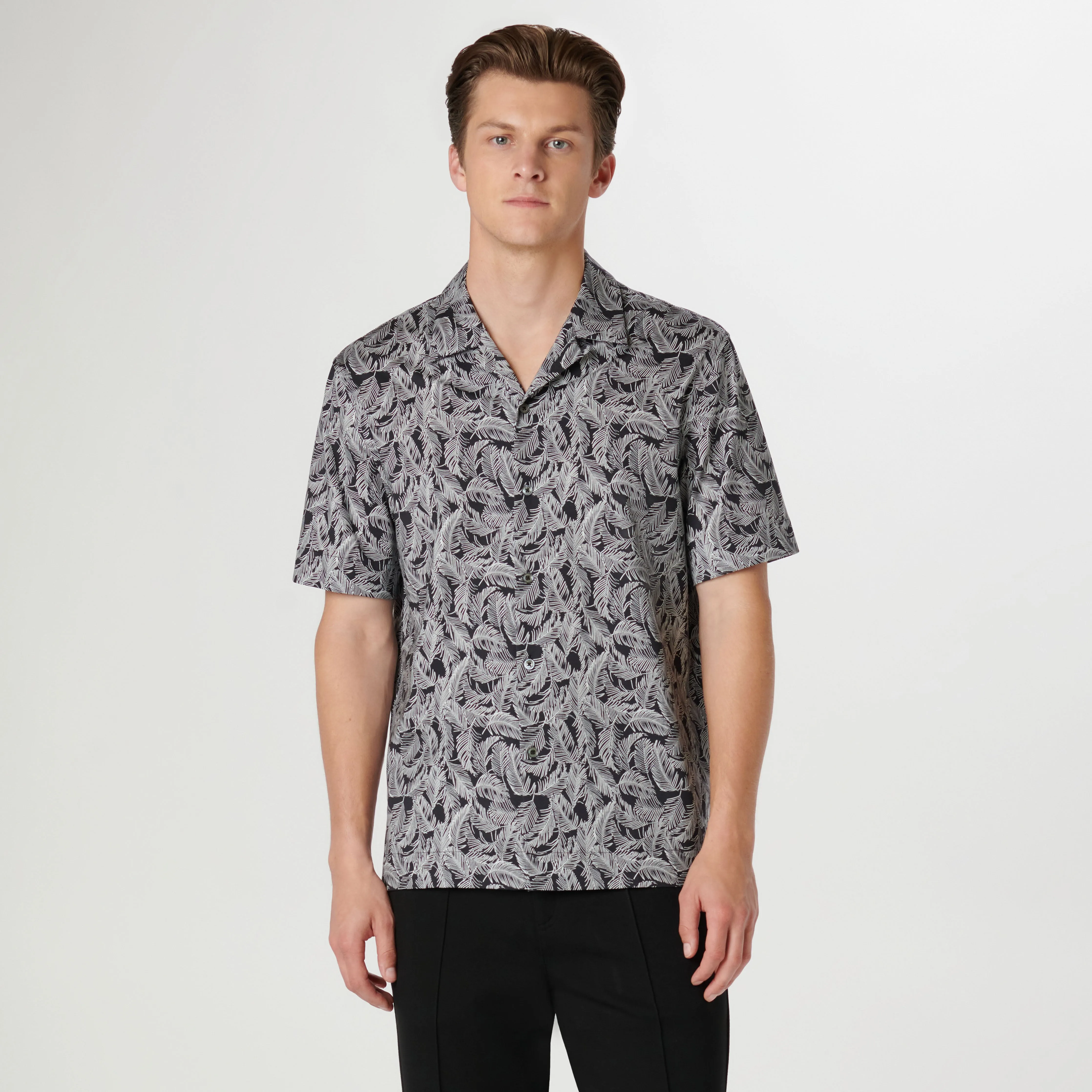 Cole Feather Leaf OoohCotton Camp Shirt