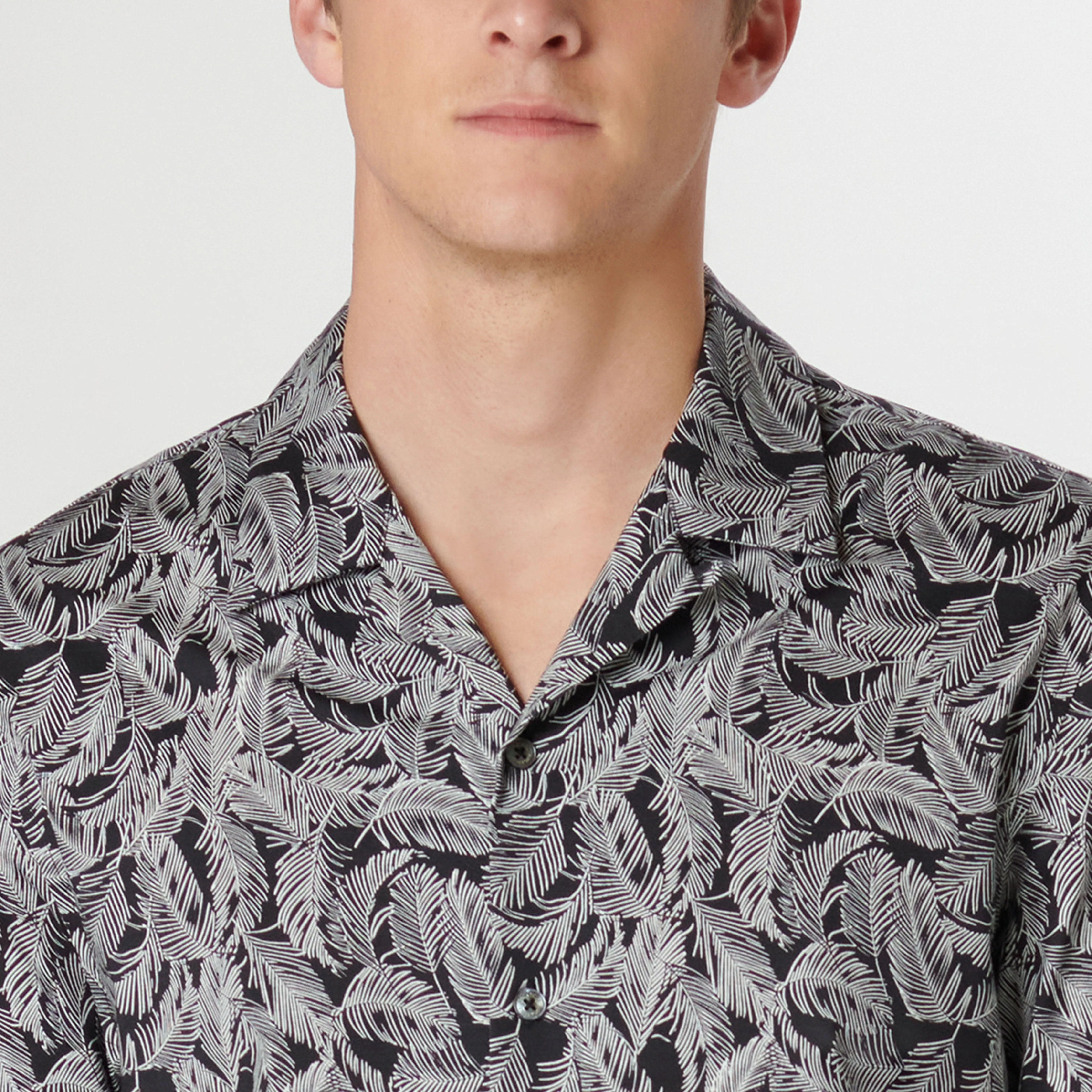 Cole Feather Leaf OoohCotton Camp Shirt