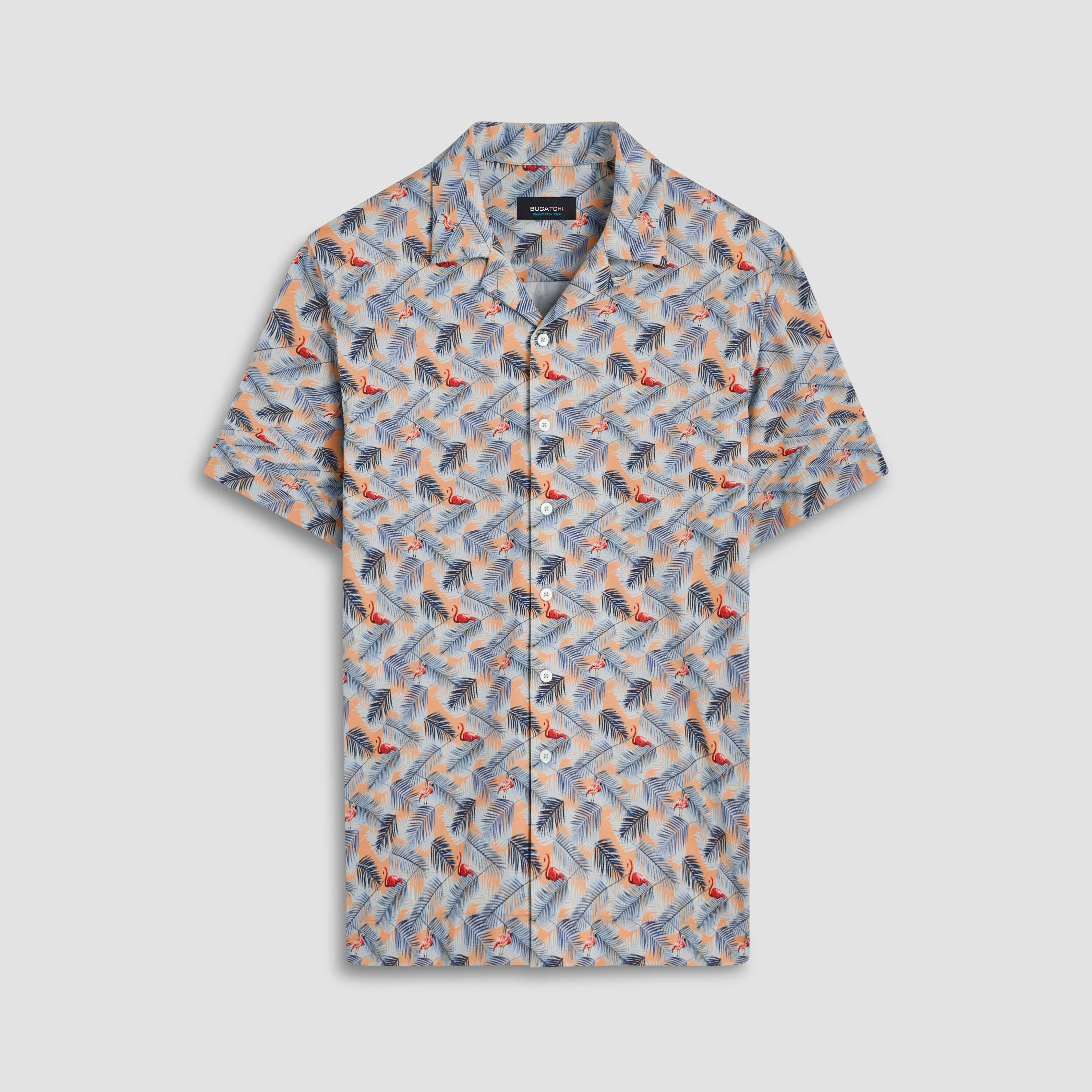 Cole Flamingo Print OoohCotton Camp Shirt