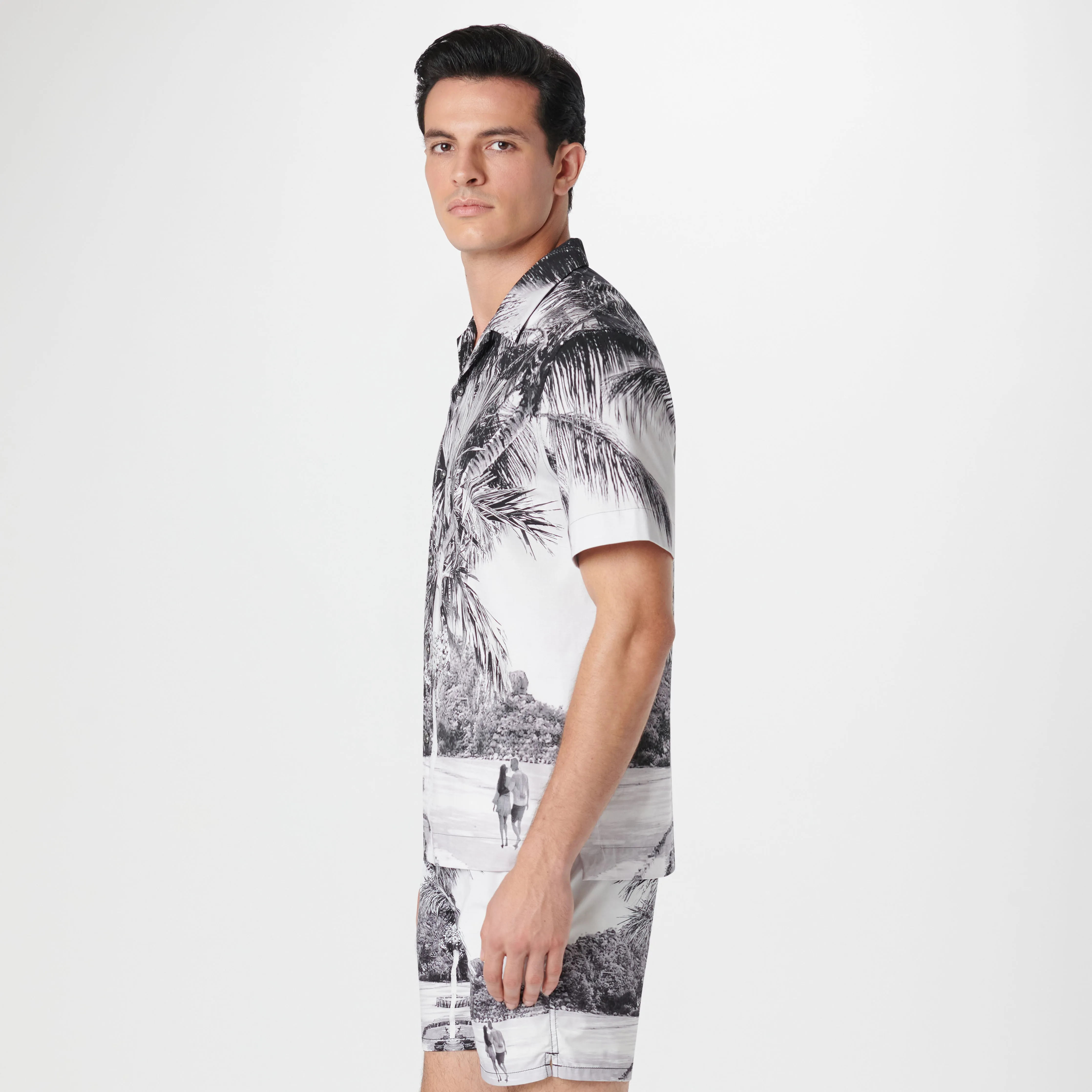 Cole Tropical Photoprint OoohCotton Camp Shirt